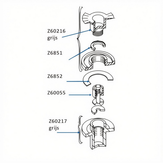 Z6852 - Ventildichtung - schwarz