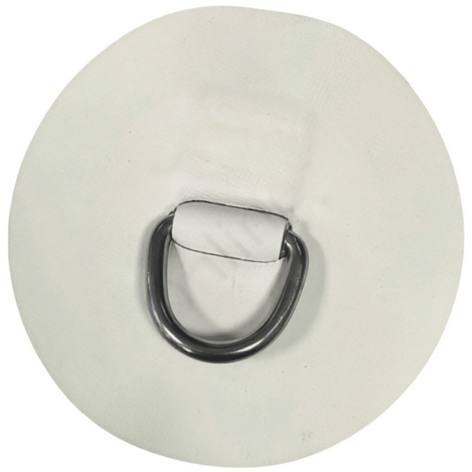 Z69502 - D-Ring 25mm rund, weißes NEOPREN-Hypalon-Material