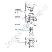 Ventiel overzicht Zodiac halfverzonken ventiel - ouder type ventiel