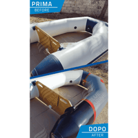 Flexibele rubberbootverf - elastic gum paint Blue Marine