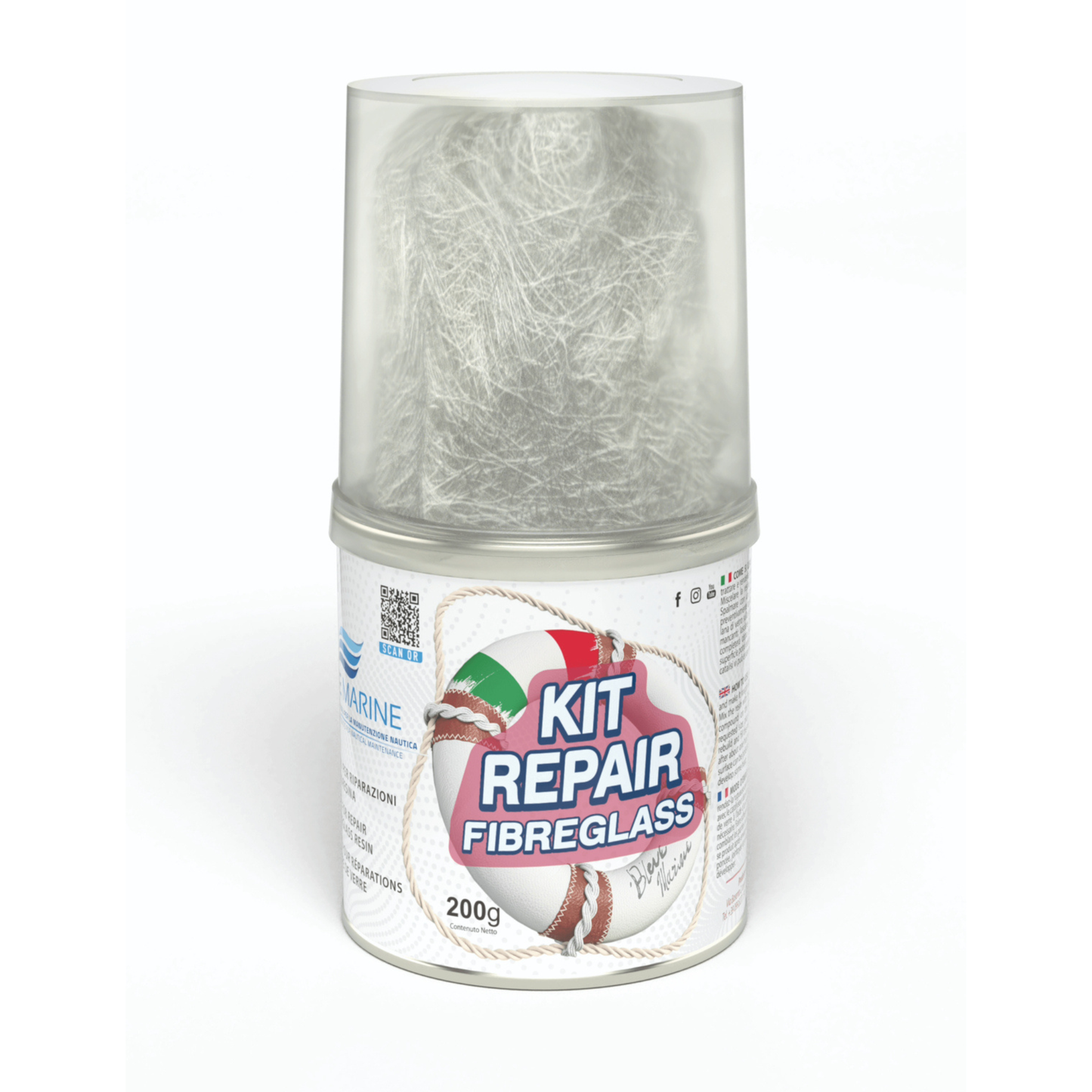 Reparatieset voor polyester & glasvezel - Blue Marine