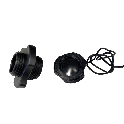 Z61928 Zodiac opzetventiel zwart met afsluitdop