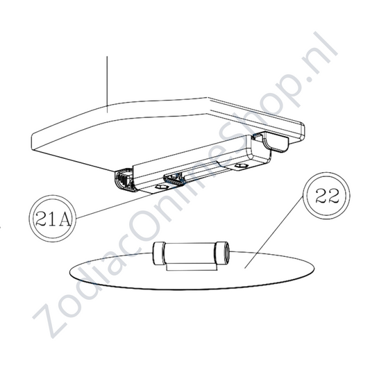 Z60518 - Sitzbrett 85cm - Modelle von 2005 bis 2014 - grau - Quickfit
