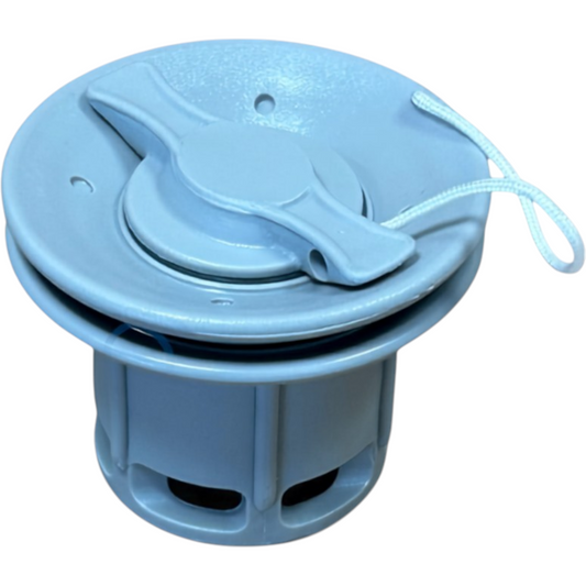 Zodiac Online Shop B085 Bravo 2001 grijs rubberbootventiel met ergonomische dop voor opblazen en leeglopen van boten