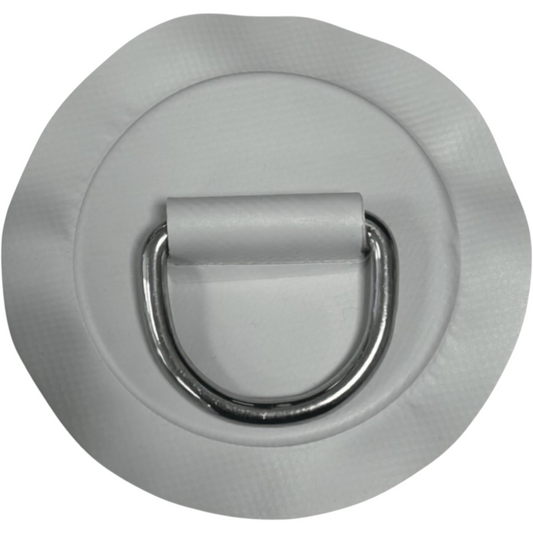 Z2303 - D-Ring 53mm rund, hellgraues PVC Material
