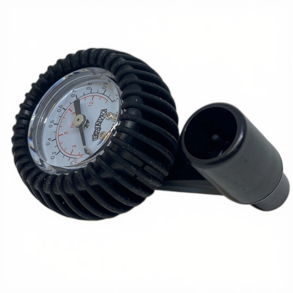 Zodiac Online Shop B126 manometer voor rubberboten met zwarte beschermrand en adapter voor nauwkeurige luchtdrukmeting