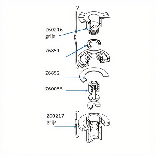 Z6852 - Ventildichtung - schwarz