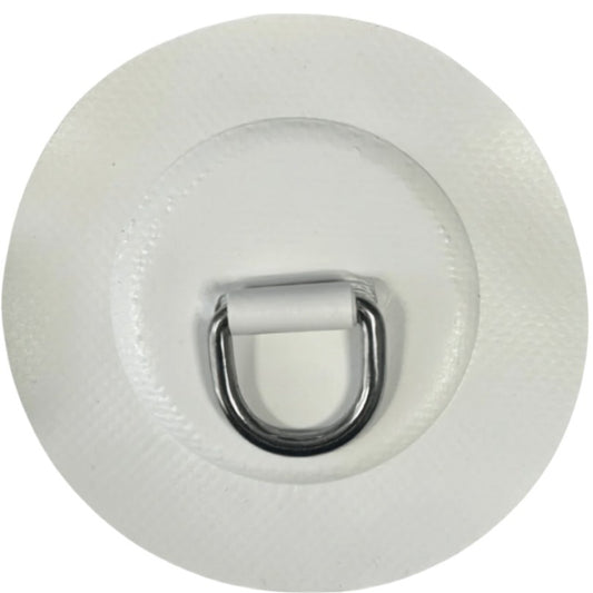 Z6127 - D-Ring 25mm rund, weißes PVC-Material