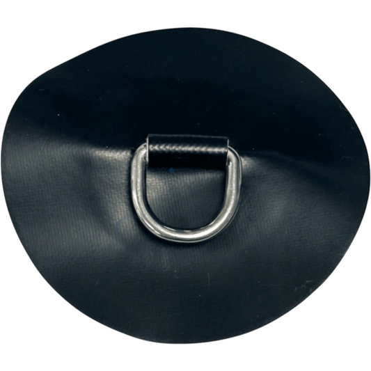 Z2331 - D-Ring 25mm rund, schwarzes NEOPREN-Hypalon-Material