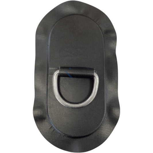 Z2999 - D-Ring 53mm oval, schwarzes PVC Material