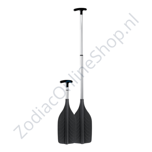 Telescopische aluminium peddel 1,20 meter voor rubberboten en RIBs